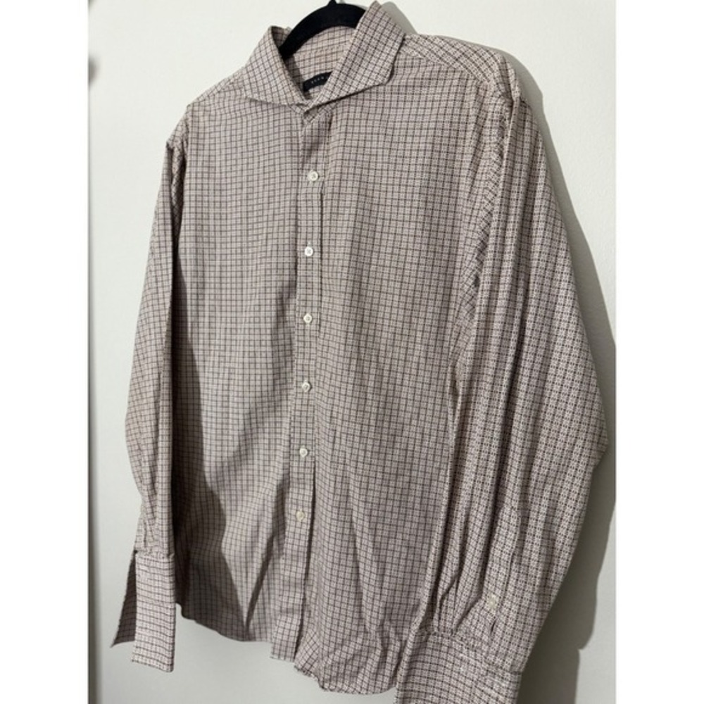 Sean John Pattern Dress Shirt Regular Fit Long Sleeve Button‎ Up IT 34/35